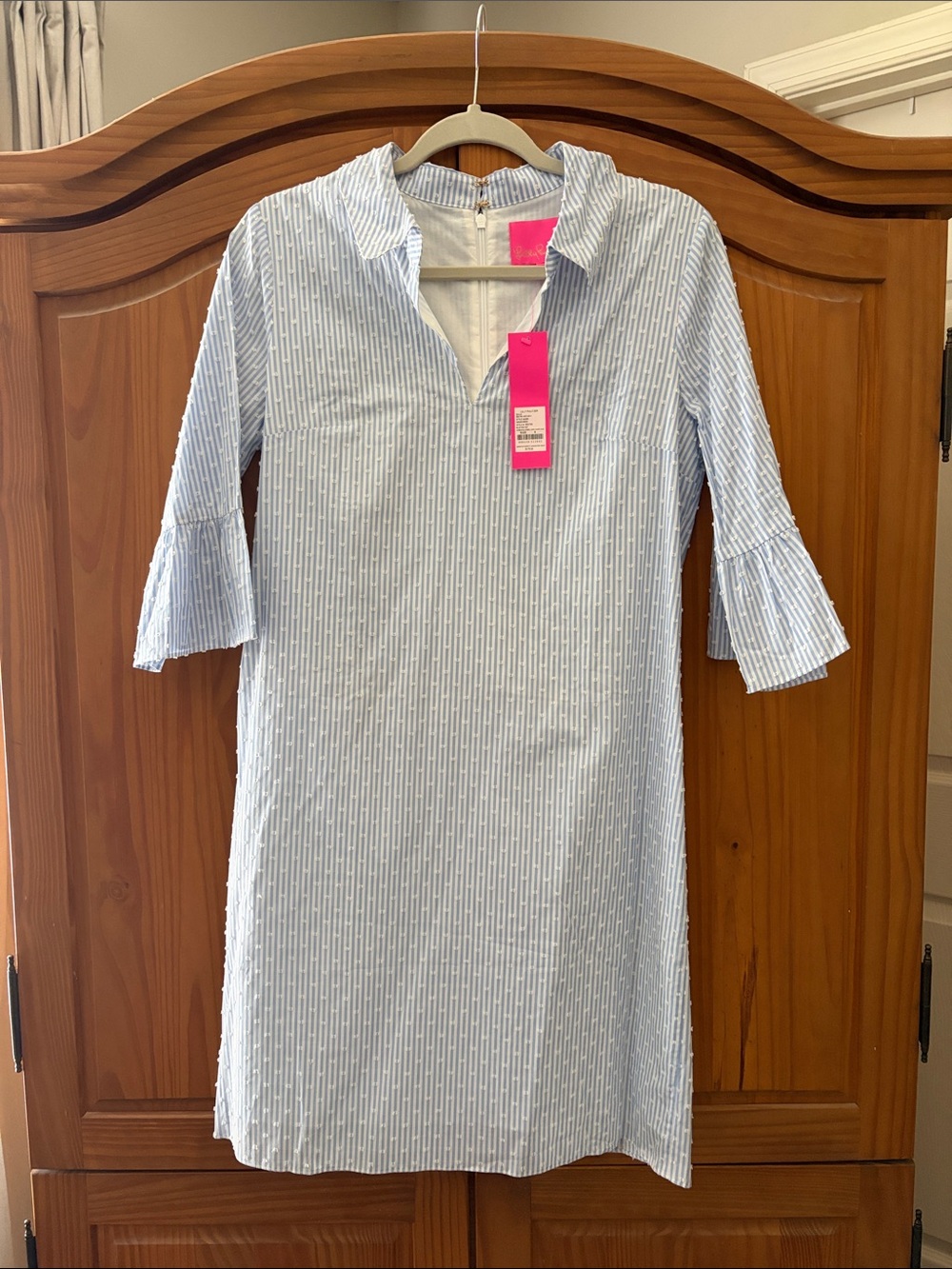 Lilly Pulitzer Blue and White Striped Ginger Dress